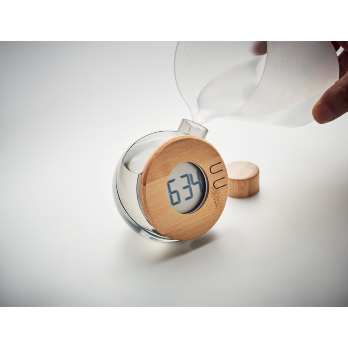 DROPPY LUX - Wasserbetriebene LCD-Uhr